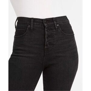 EVERLANE Exposed Button fly High Rise Ankle Black Wash Jean Size 27